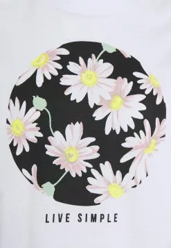 Even&Odd Damen T-Shirt Print - White -Even Und Odd Verkäufe 8a07b4418c0149ee8c9e9809760b6038