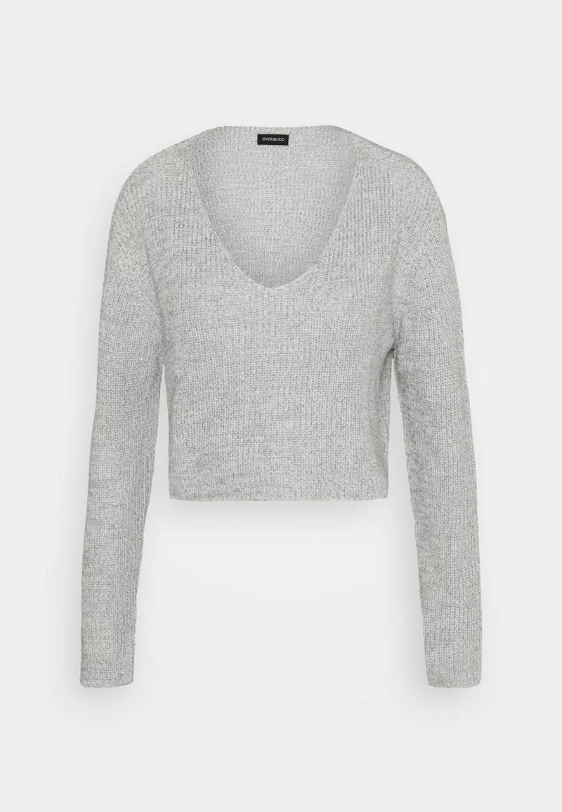Even&Odd Damen Strickpullover - Mottled Grey 7 Even&Odd Damen Strickpullover - Mottled Grey – Bild 5