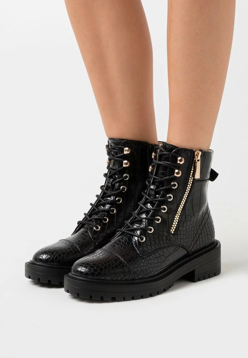 Even&Odd Damen Plateaustiefelette - Black 3 Even&Odd Damen Plateaustiefelette - Black