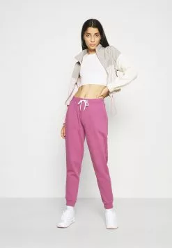 Even&Odd Damen Regular Fit Jogger With Contrast - Jogginghose - Purple -Even Und Odd Verkäufe 8ac55a6cdb224231aac10748452f25a2