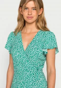 Even&Odd Damen Freizeitkleid - Green/white -Even Und Odd Verkäufe 8ba30130c4f74acdb8d3aa653a2deecd