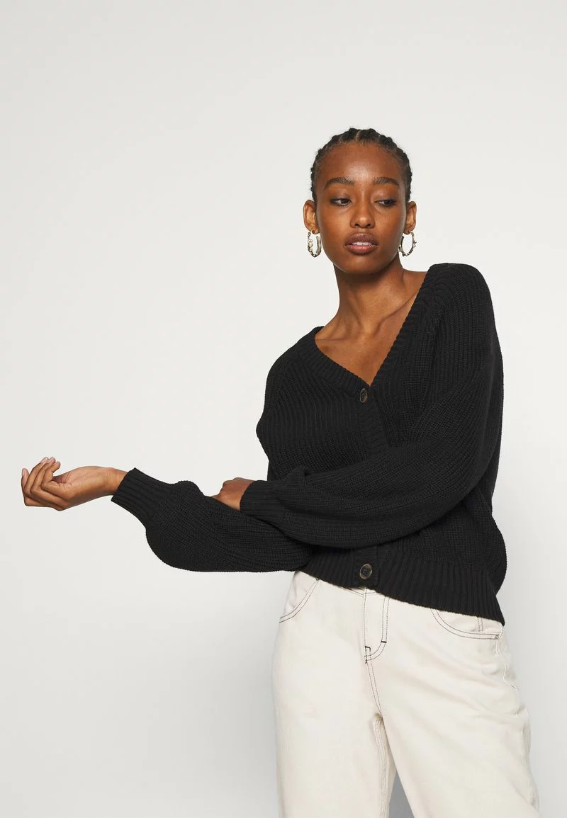 Even&Odd Damen BUTTON THROUGH CARDIGAN - Strickjacke - Black 7 Even&Odd Damen BUTTON THROUGH CARDIGAN - Strickjacke - Black – Bild 5