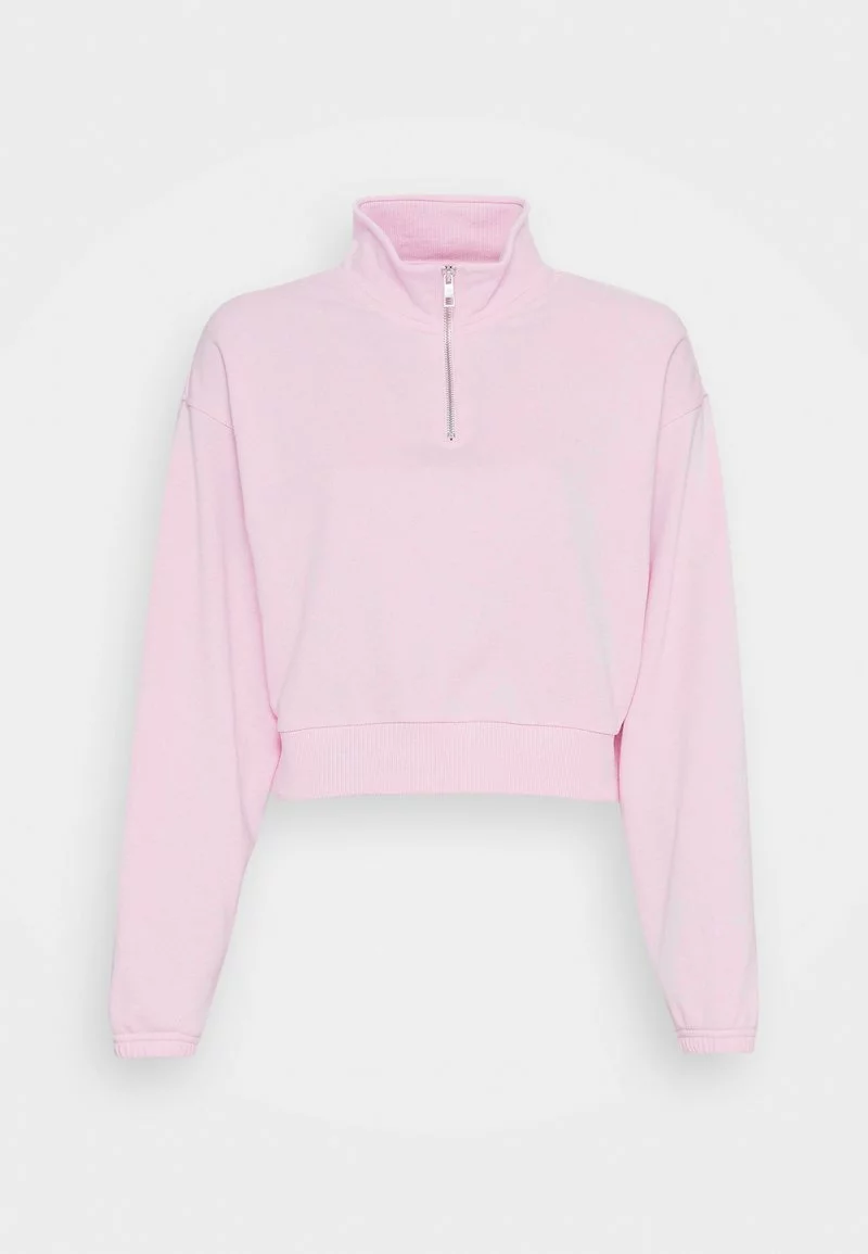 Even&Odd Damen CROPPED WITH HALF ZIP COLLAR - Sweatshirt - Light Pink 6 Even&Odd Damen CROPPED WITH HALF ZIP COLLAR - Sweatshirt - Light Pink – Bild 4