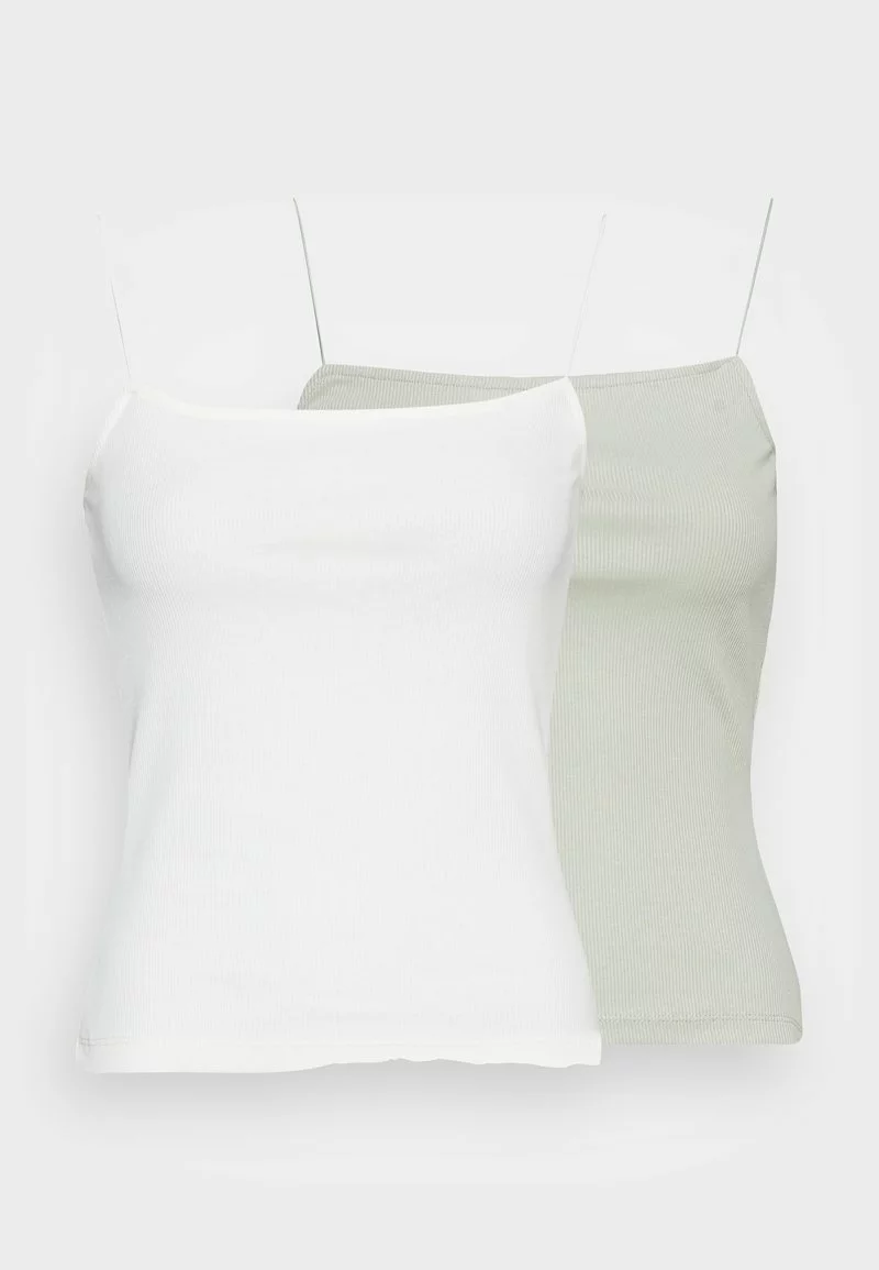 Even&Odd Damen 2 PACK - Top - White/green 7 Even&Odd Damen 2 PACK - Top - White/green – Bild 5