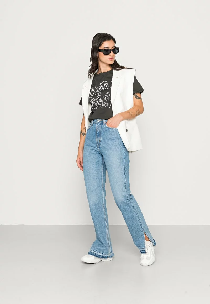 Even&Odd T-Shirt Print - Anthracite | Damen 4 Even&Odd T-Shirt Print - Anthracite | Damen – Bild 2