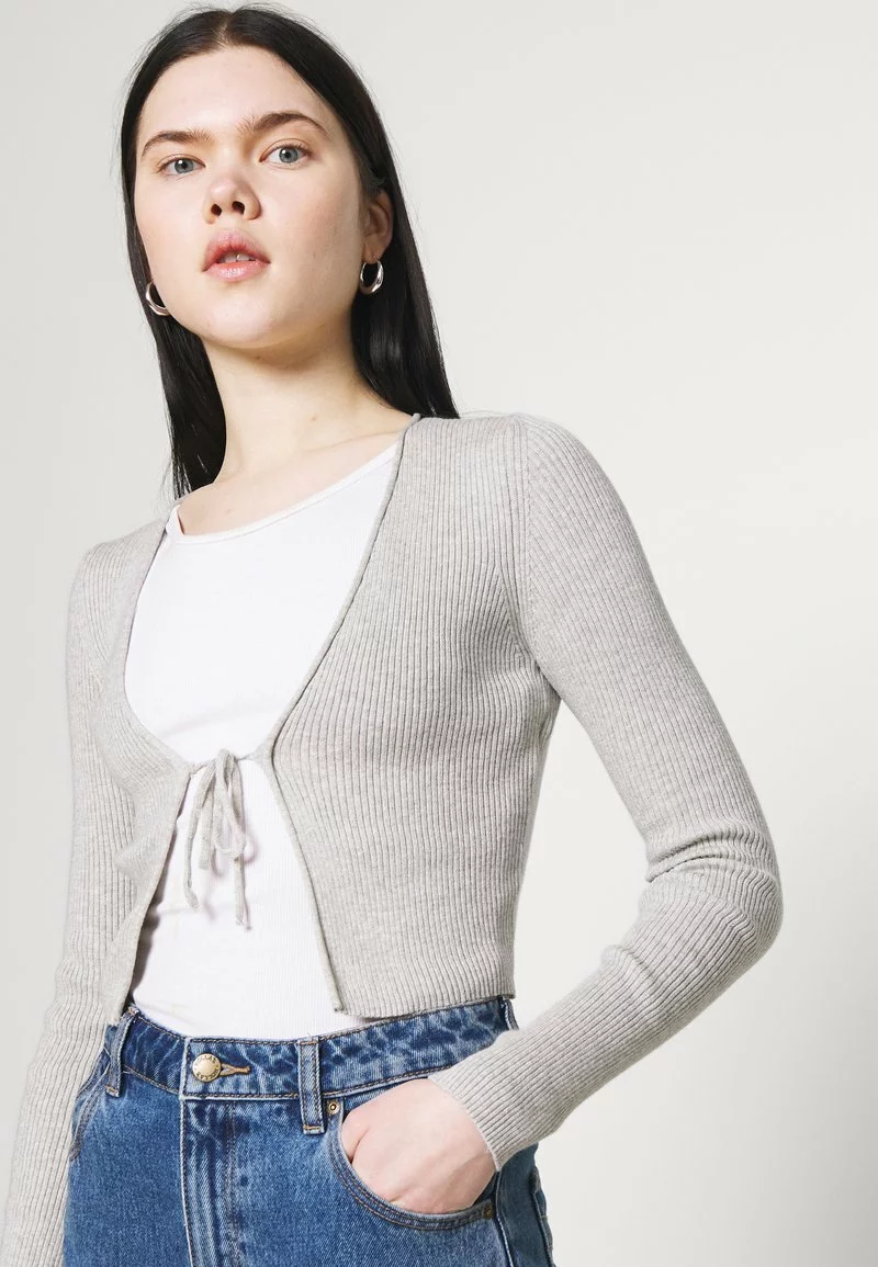 Even&Odd Damen Strickjacke - Mottled Light Grey 6 Even&Odd Damen Strickjacke - Mottled Light Grey – Bild 4