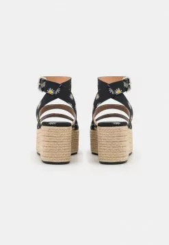 Even&Odd Damen Plateausandalette - Black -Even Und Odd Verkäufe 90923dcb56a6416db113362f2dfbf9c1