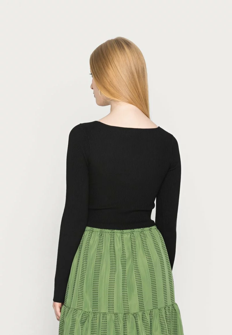 Even&Odd Damen WRAP FRONT JUMPER - Strickpullover - Black 5 Even&Odd Damen WRAP FRONT JUMPER - Strickpullover - Black – Bild 3