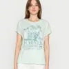 Even&Odd T-Shirt Print - Light Green | Damen