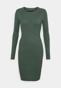 Even&Odd Damen Knit Mini Wide Rib Basic Dress - Etuikleid - Green -Even Und Odd Verkäufe 93f7838424b341e59018583e0d460abe