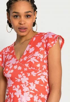 Even&Odd Damen Jerseykleid - Red/pink -Even Und Odd Verkäufe 94548f1cc1554aa68b6e82d2a3d7461e