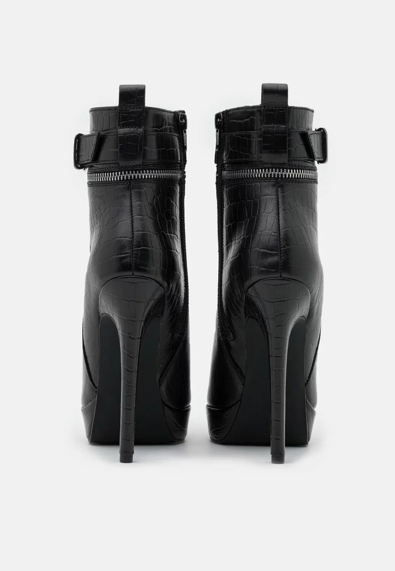 Even&Odd Damen LEATHER - High Heel Stiefelette - Black 6 Even&Odd Damen LEATHER - High Heel Stiefelette - Black – Bild 4