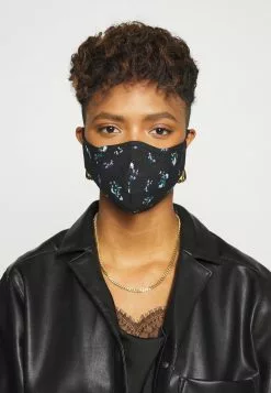 Even&Odd Unisex 3 PACK - Stoffmaske - Black/multi-coloured/green