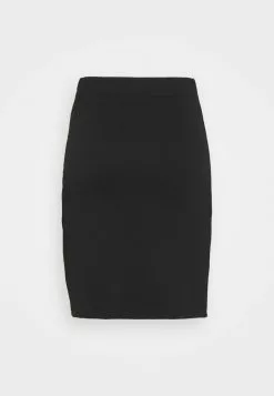 Even&Odd Damen Asymetric Overlap Wrap Mini High Waisted Skirt - Bleistiftrock - Black -Even Und Odd Verkäufe 968e1ae7bc2047049e25130f50a86ca9