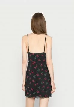 Even&Odd Damen Freizeitkleid - Black/lilac/blue -Even Und Odd Verkäufe 96a7a8db02d54939983244ceb24e5a75