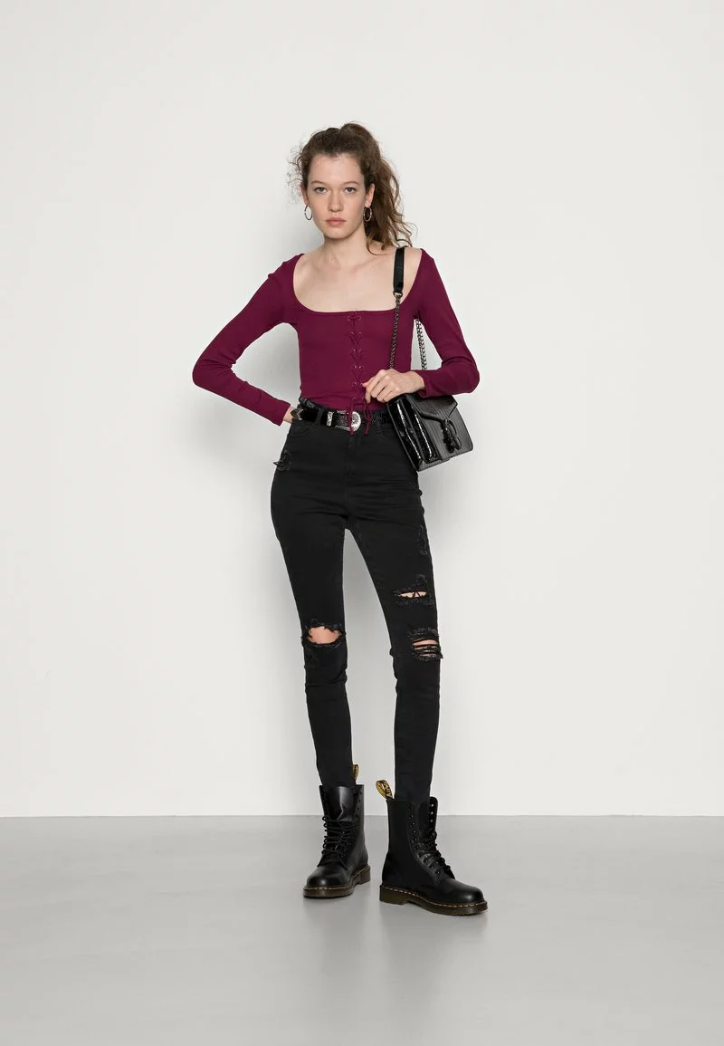 Even&Odd Damen Langarmshirt - Purple 4 Even&Odd Damen Langarmshirt - Purple – Bild 2