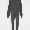 Even&Odd Damen Jogger And Hoodie Set - Strickpullover - Mottled Dark Grey -Even Und Odd Verkäufe 97868a4c71d247c182d1d2cc8a1166d1