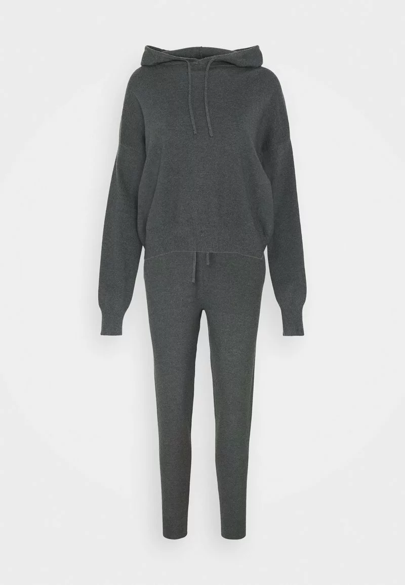 Even&Odd Damen Jogger And Hoodie Set - Strickpullover - Mottled Dark Grey 3 Even&Odd Damen Jogger And Hoodie Set - Strickpullover - Mottled Dark Grey