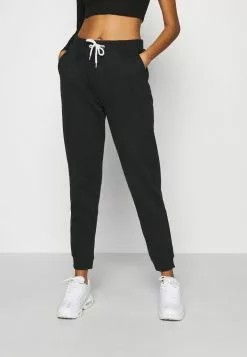 Even&Odd Damen Regular Fit Jogger With Contrast - Jogginghose - Black