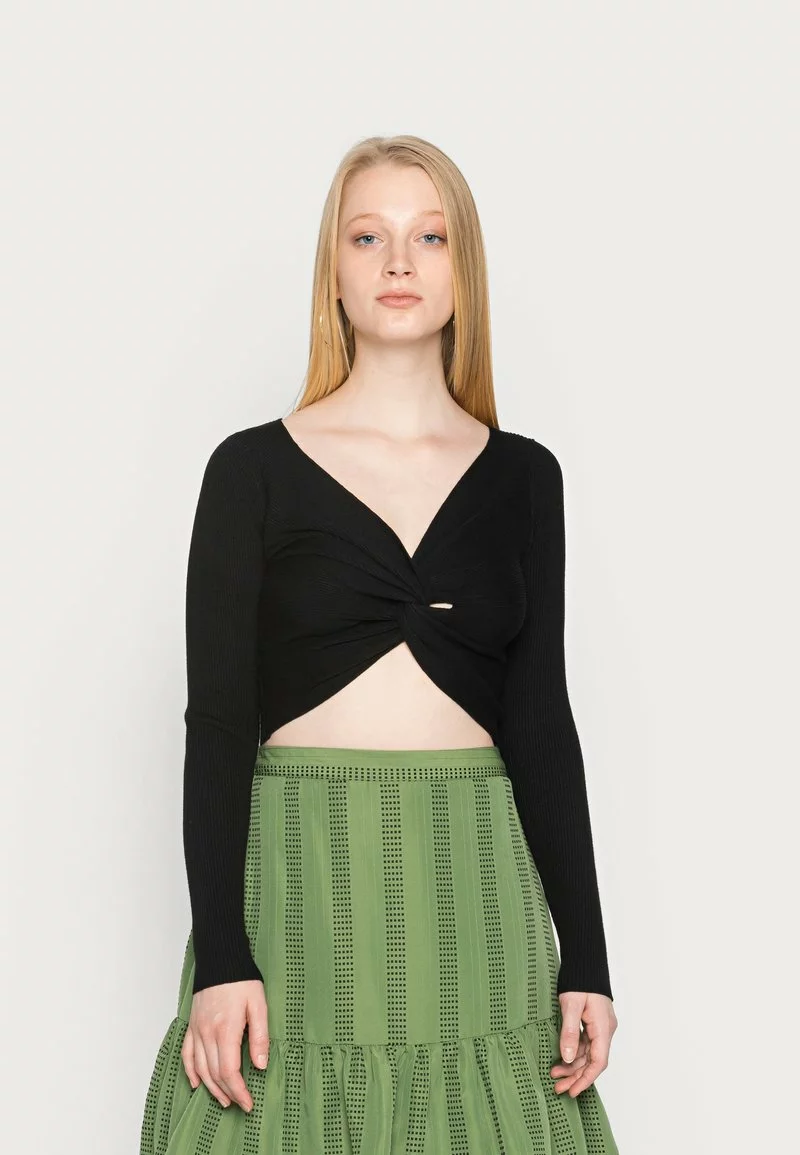 Even&Odd Damen WRAP FRONT JUMPER - Strickpullover - Black 3 Even&Odd Damen WRAP FRONT JUMPER - Strickpullover - Black