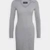 Even&Odd Damen Jerseykleid - Mottled Grey -Even Und Odd Verkäufe 9be80e1f172c48309b482e73b2185f8b
