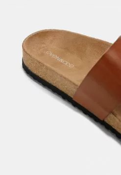 Even&Odd Damen Pantolette Flach - Cognac -Even Und Odd Verkäufe 9f9b2ca3e6424955a7ae4cae0bd1a5f8