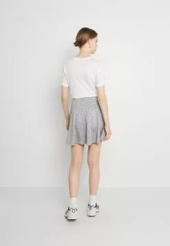 Even&Odd Damen Flared Mini Knitted Skirt - Minirock - Mottled Grey -Even Und Odd Verkäufe a15c1aa8590d4e86ada4f0a0e68b1680