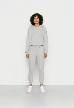 Even&Odd Damen Kapuzenpullover - Mottled Light Grey