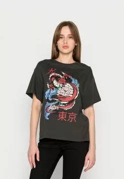 Even&Odd Damen T-Shirt Print - Anthracite