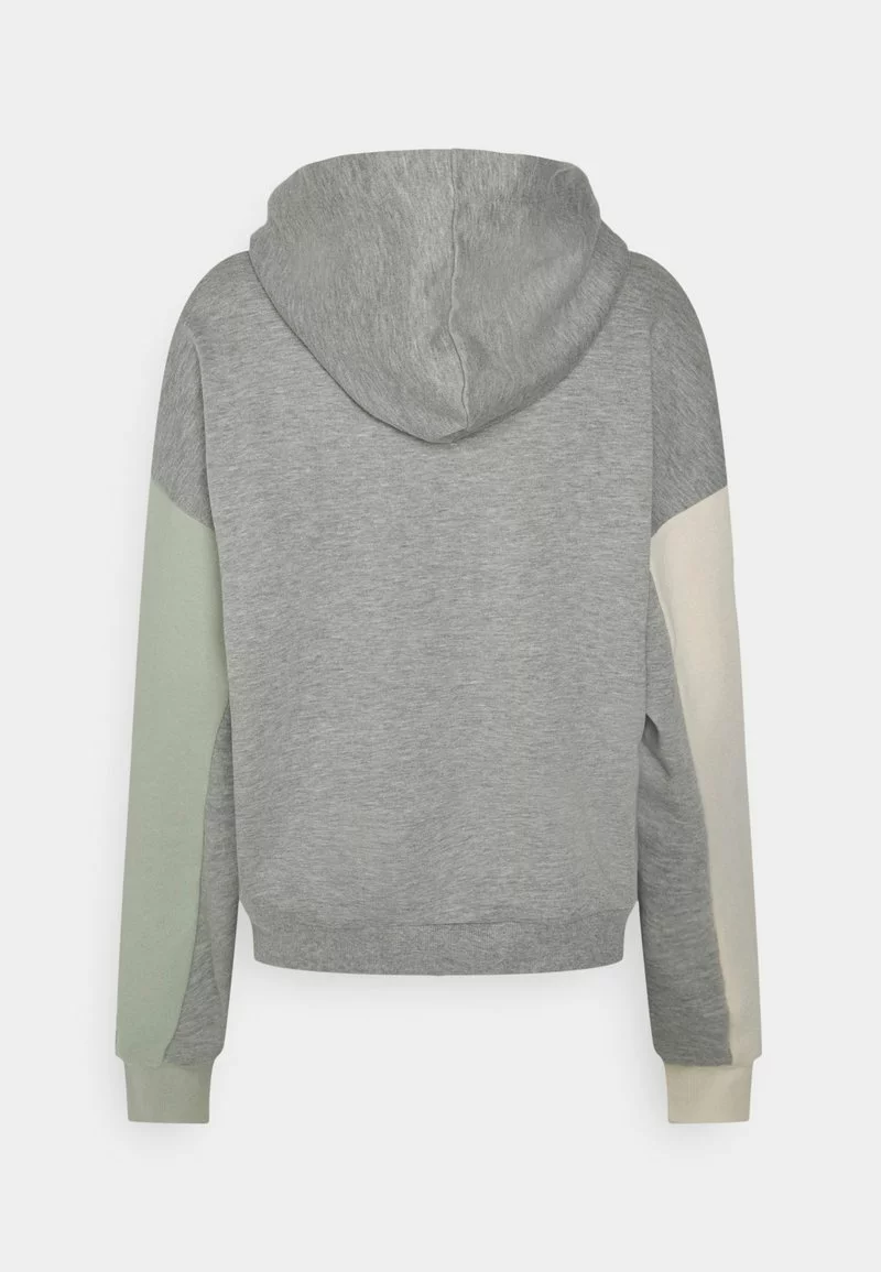 Even&Odd Sweatshirt - Mottled Light Grey/off-white/light Green | Damen 4 Even&Odd Sweatshirt - Mottled Light Grey/off-white/light Green | Damen – Bild 2