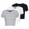 Even&Odd Damen 3 PACK - T-Shirt Basic - White/black/light Grey -Even Und Odd Verkäufe a5376e4c1d2c4eacb9af2169295be864