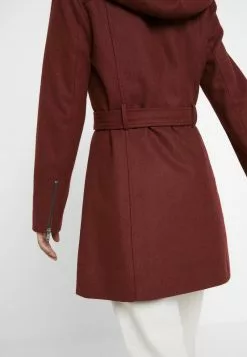 Even&Odd Damen Klassischer Mantel - Bordeaux -Even Und Odd Verkäufe a68b3ad84f714202a61a1d5f450ea6a3