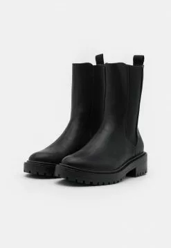 Even&Odd Damen Plateaustiefelette - Black -Even Und Odd Verkäufe a6b8287665644cc9accd421e6d6256aa