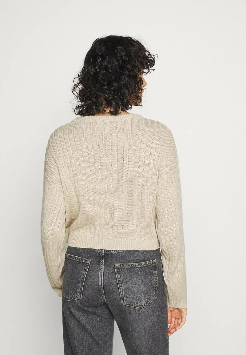 Even&Odd CROPPED LOOSE CABLE JUMPER - Strickpullover - Sand | Damen 5 Even&Odd CROPPED LOOSE CABLE JUMPER - Strickpullover - Sand | Damen – Bild 3