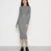 Even&Odd Damen PERKIN CROPPED SKIRT SET - Strickpullover - Mottled Grey