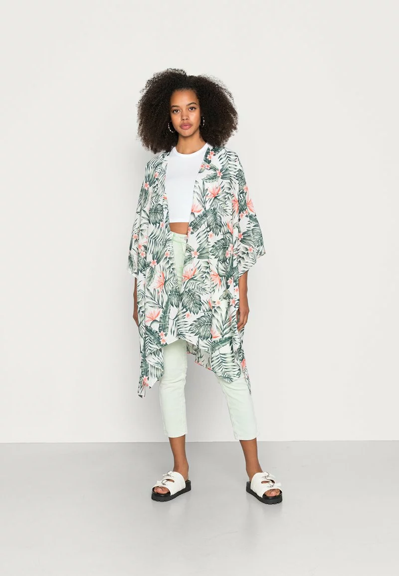 Even&Odd Damen Leichte Jacke - White/green/pink 3 Even&Odd Damen Leichte Jacke - White/green/pink