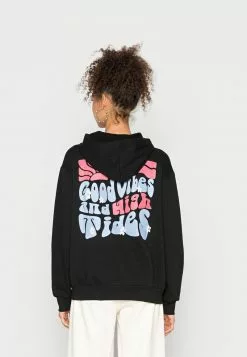 Even&Odd Damen 70'S GOOD PRINT OVERSIZED HOODIE - Sweatshirt - Black -Even Und Odd Verkäufe a9c905b30e5d44afb257da4e9473951a