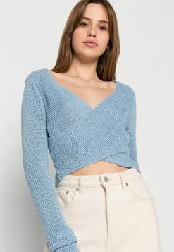 Even&Odd Damen Strickpullover - Light Blue -Even Und Odd Verkäufe a9fa55b17c8a41da98422b4c2de1cdad