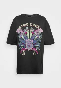 Even&Odd Damen T-Shirt Print - Anthracite