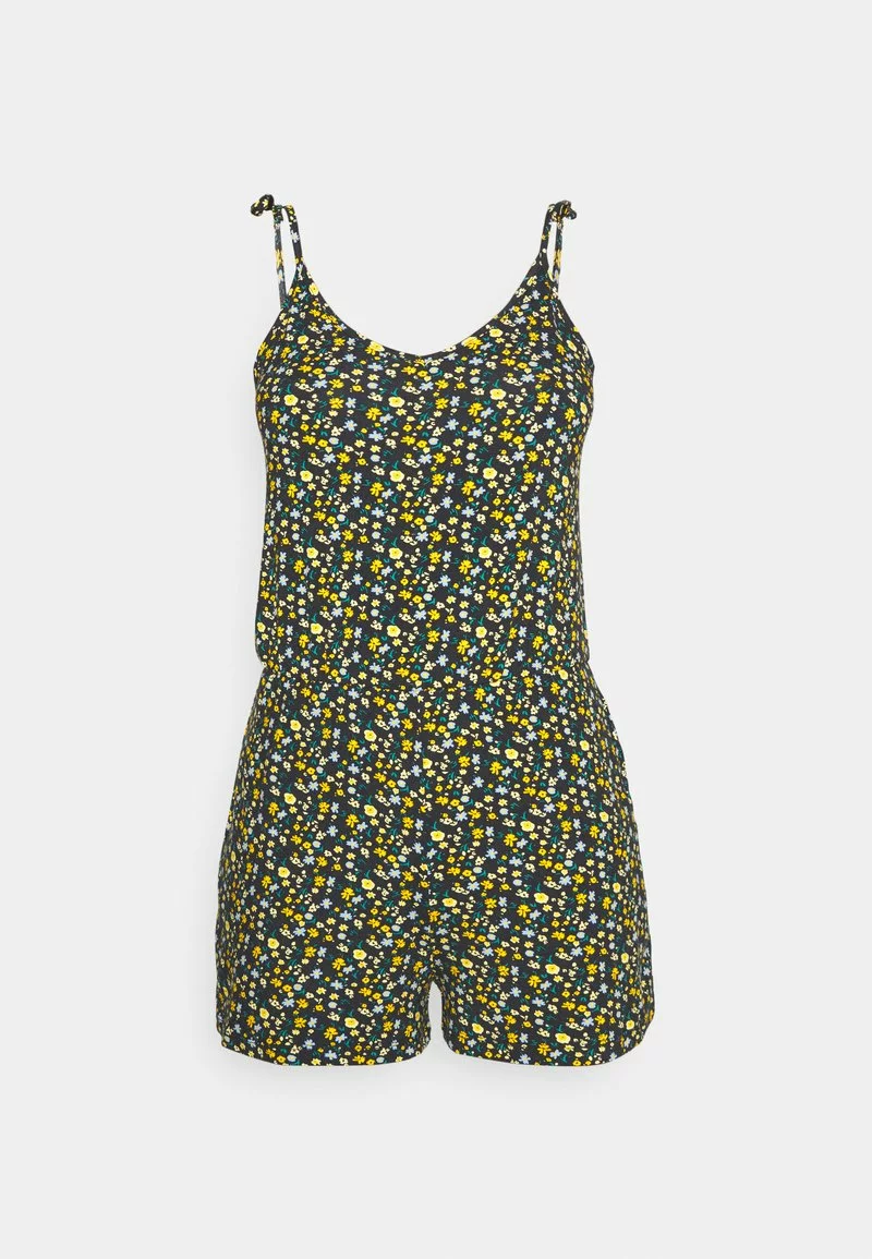 Even&Odd Jumpsuit - Black/yellow | Damen 7 Even&Odd Jumpsuit - Black/yellow | Damen – Bild 5