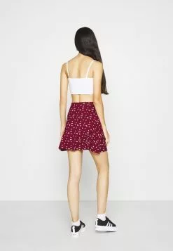 Even&Odd Damen A-Linien-Rock - Black/bordeaux -Even Und Odd Verkäufe ac218daebe4546609d118f4d6da3c4d5