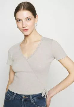 Even&Odd Damen T-Shirt Print - Light Grey -Even Und Odd Verkäufe afe9dc0991524307a933b34f5a059e45