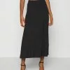 Even&Odd Damen Basic Maxi Skirt - A-Linien-Rock - Black