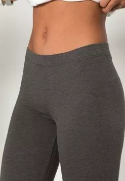 Even&Odd Damen 2 PACK - Leggings - Hosen - Black/mottled Dark Grey -Even Und Odd Verkäufe b26e96c7df2f428eac5648ca9aa1130c