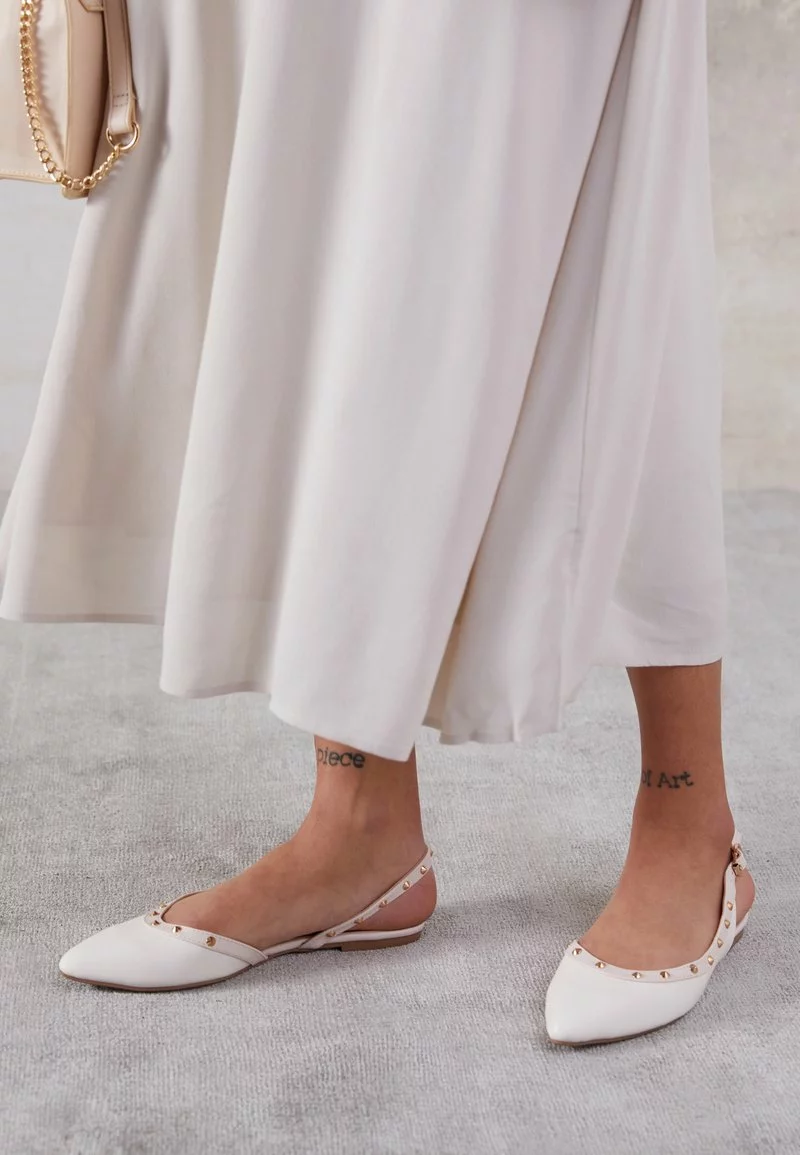 Even&Odd Damen Sling-Ballerina - White 7 Even&Odd Damen Sling-Ballerina - White – Bild 5