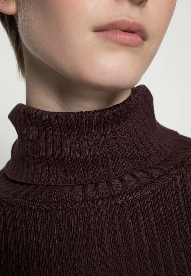 Even&Odd Damen BASIC TURTLE NECK - Strickpullover - Brown 7 Even&Odd Damen BASIC TURTLE NECK - Strickpullover - Brown – Bild 5