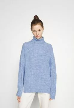 Even&Odd Damen Strickpullover - Mottled Light Blue