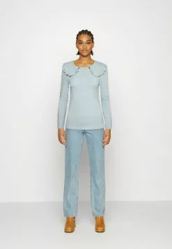 Even&Odd Damen Langarmshirt - Light Blue -Even Und Odd Verkäufe b72eacb0470a4329a53a2c732eea7925