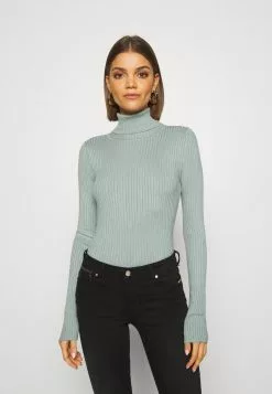 Even&Odd Damen BASIC TURTLE NECK - Strickpullover - Light Green