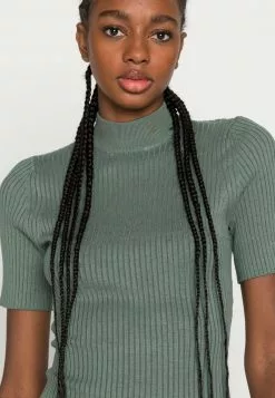 Even&Odd Damen PERKIN NECK SHORT SLEEVE DRESS - Strickkleid - Olive 11 Even&Odd Damen PERKIN NECK SHORT SLEEVE DRESS - Strickkleid - Olive -Even Und Odd Verkäufe b7b5cd15c2284d2ba724a8f876230173